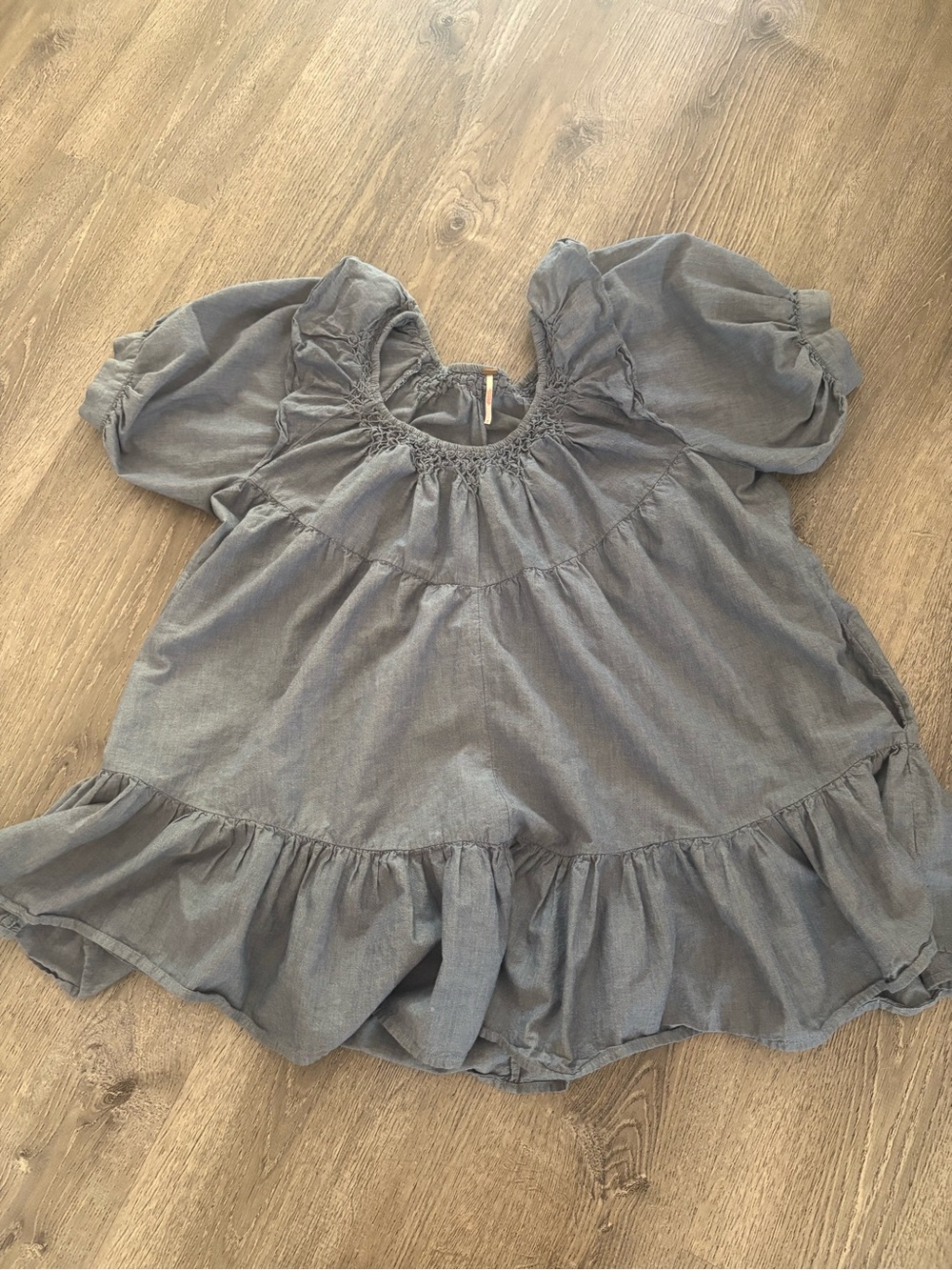 Free People Amelie Mini Dress Indigo - Picture 3 of 4